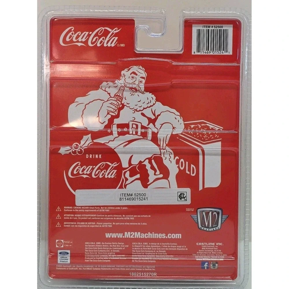 M2 Machines Coca-Cola‎ Santa 1966 Ford Bronco Christmas 2025 Gold Rare In Hand